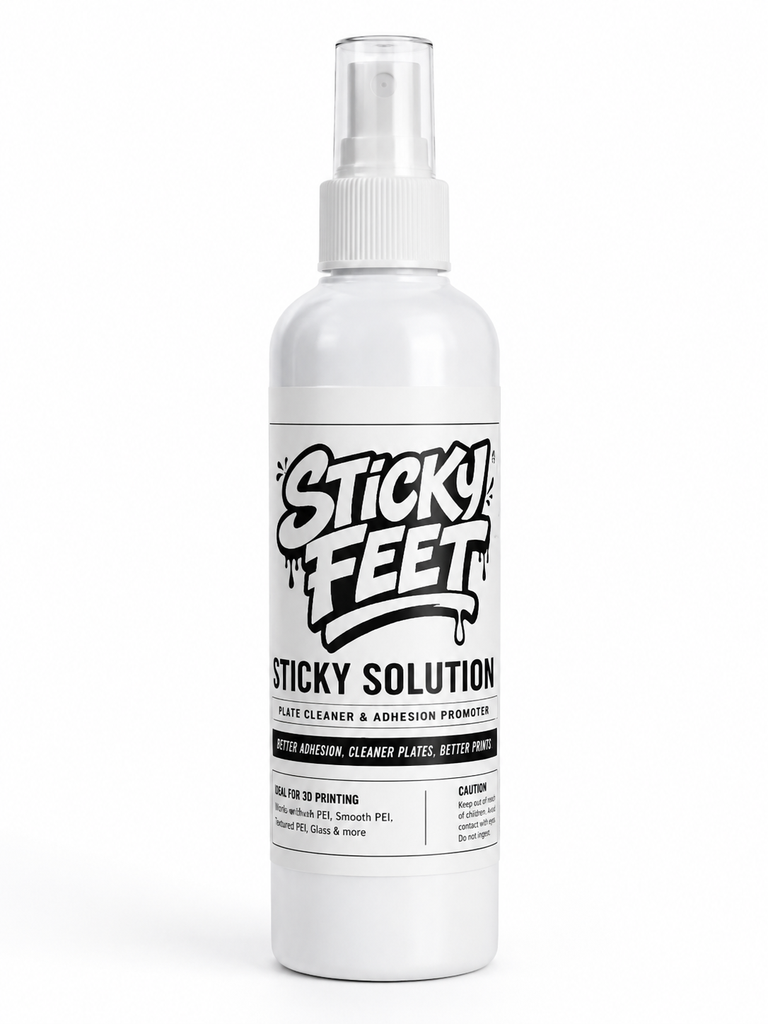 Sticky Solution™ – Cleaner and Adhesion Promoter, All-in-One for 3D Printers (Bambu Lab, Prusa, Creality, etc.)