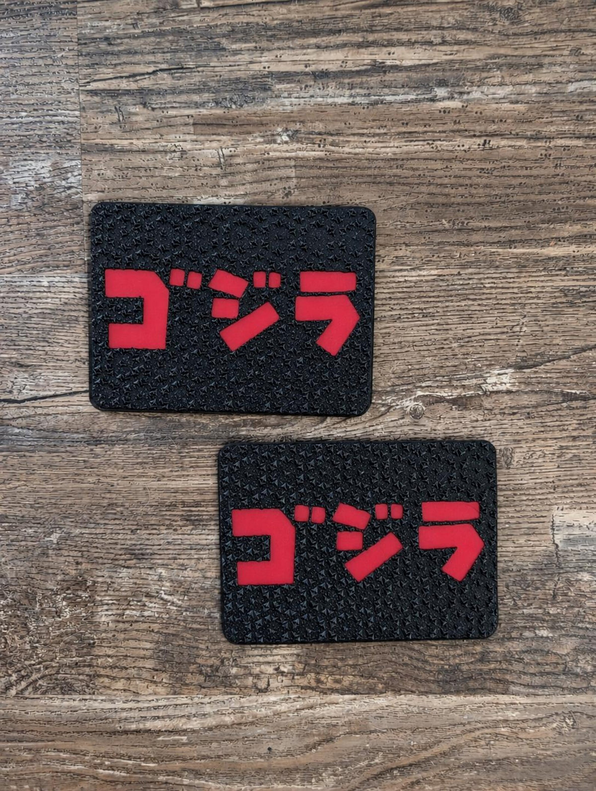 Custom stomp-pad artwork example 1. Your order uses your uploaded artwork.