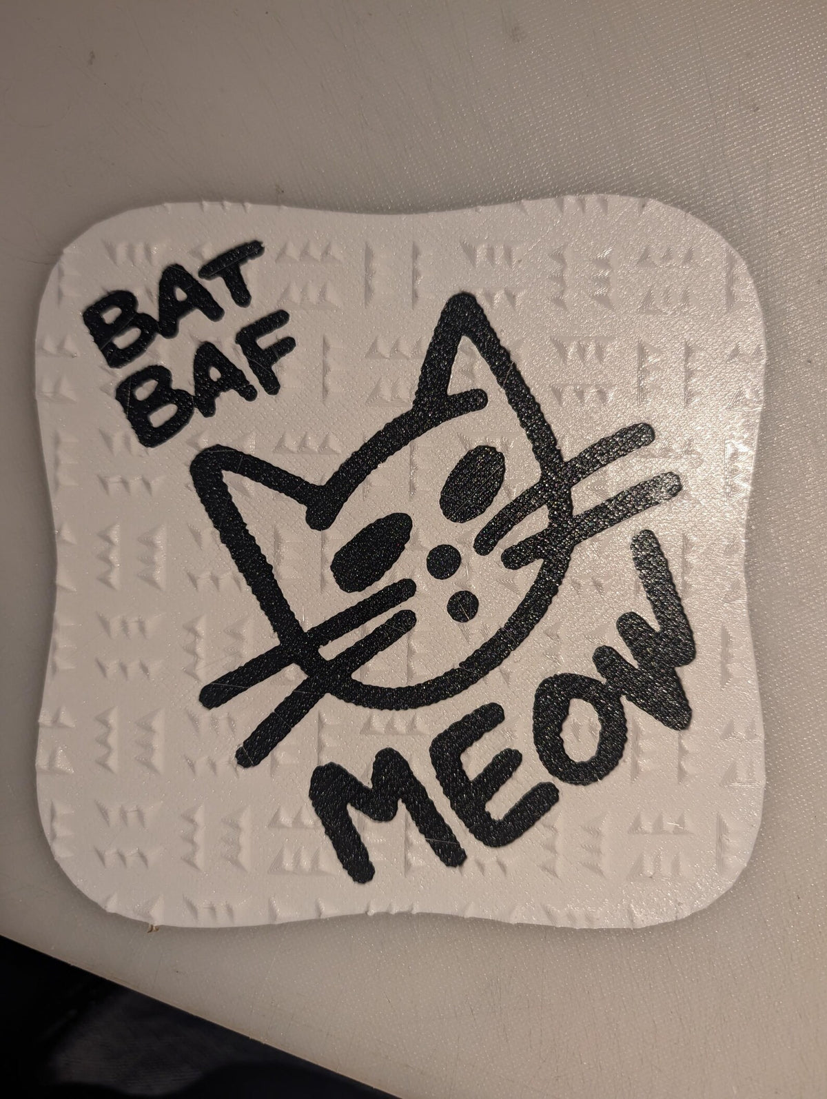 Custom stomp-pad artwork example 2. Your order uses your uploaded artwork.