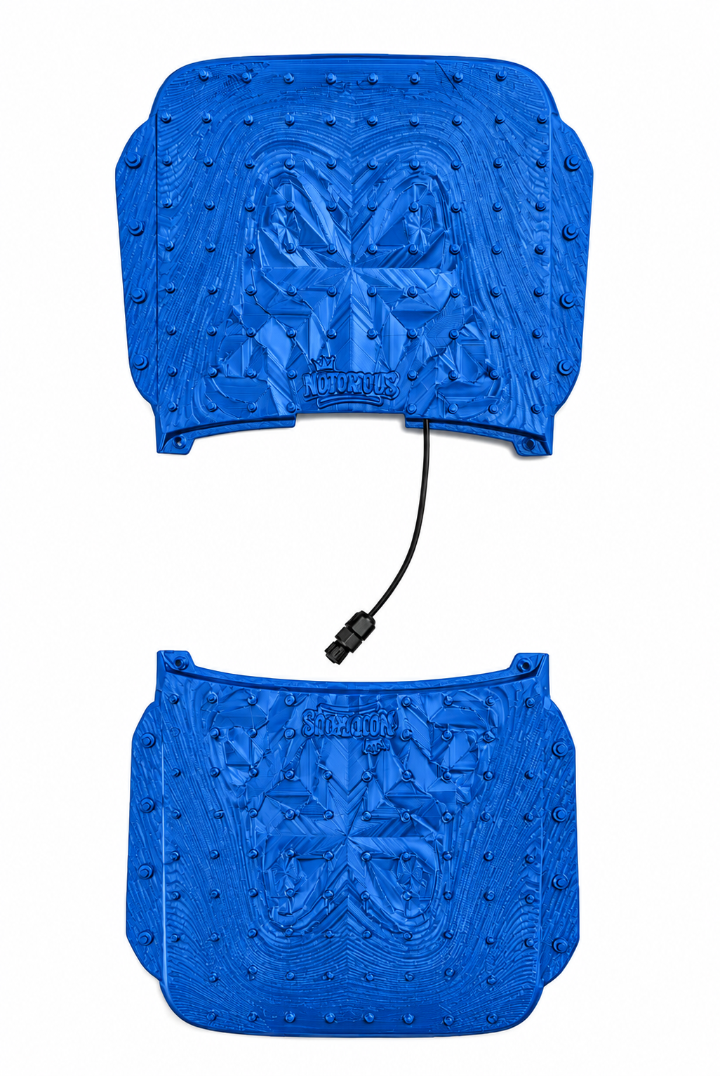 EvoPad Notorious front and rear bundle — Blue digital color preview