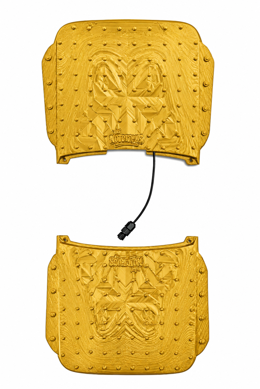 EvoPad Notorious front and rear bundle — Gold digital color preview