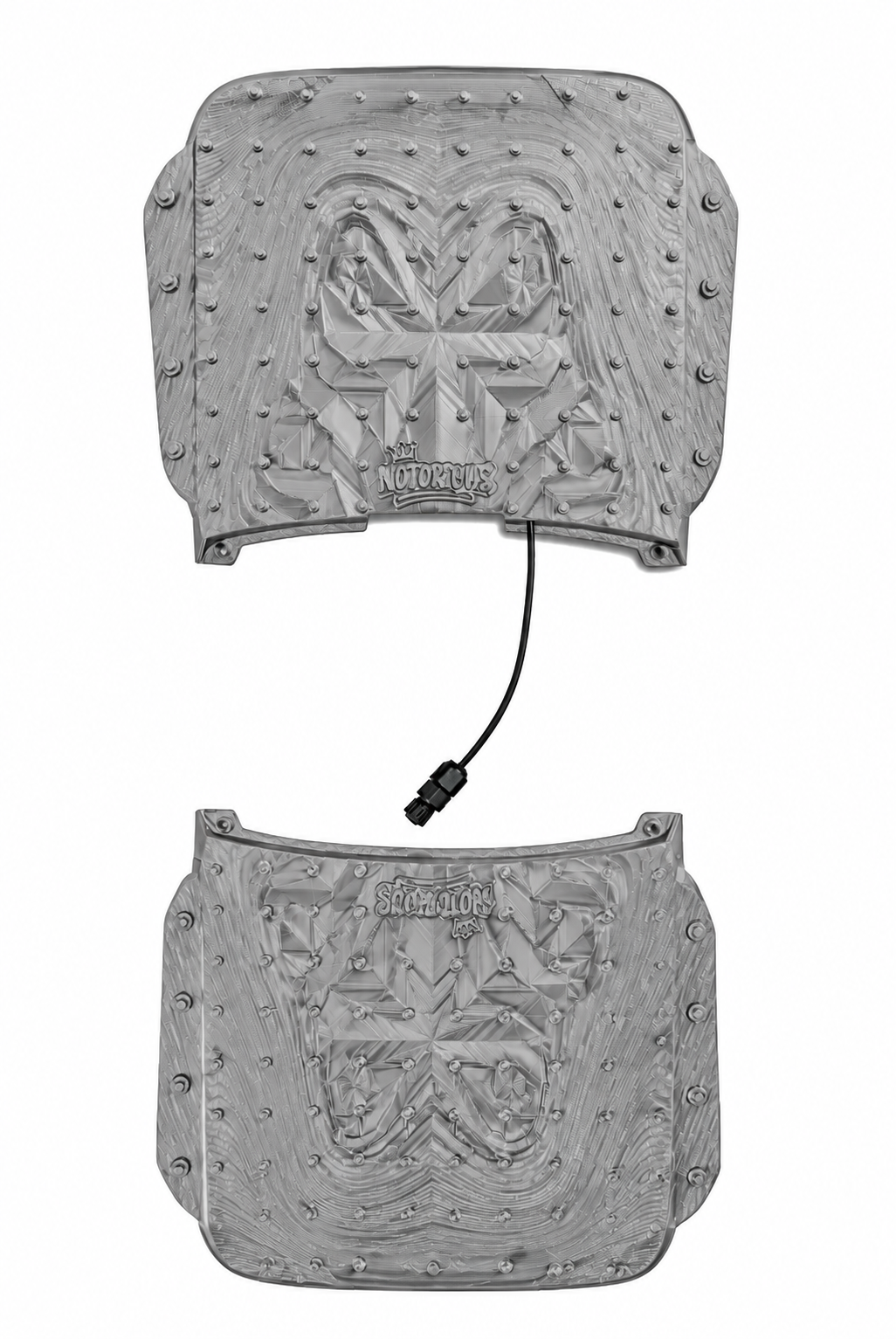 EvoPad Notorious front and rear bundle — Gray digital color preview