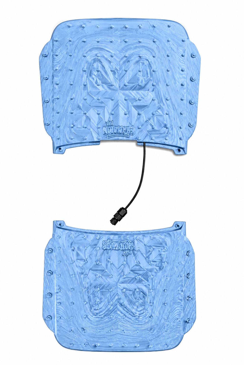 EvoPad Notorious front and rear bundle — Light Blue digital color preview