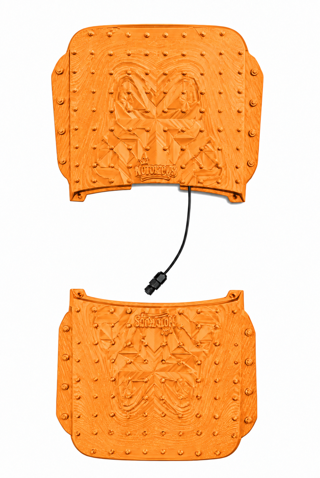 EvoPad Notorious front and rear bundle — Orange digital color preview