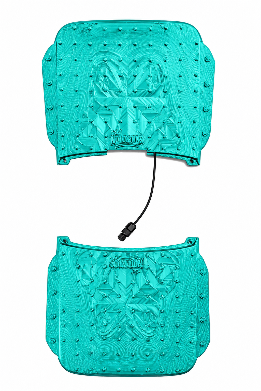 EvoPad Notorious front and rear bundle — Teal digital color preview