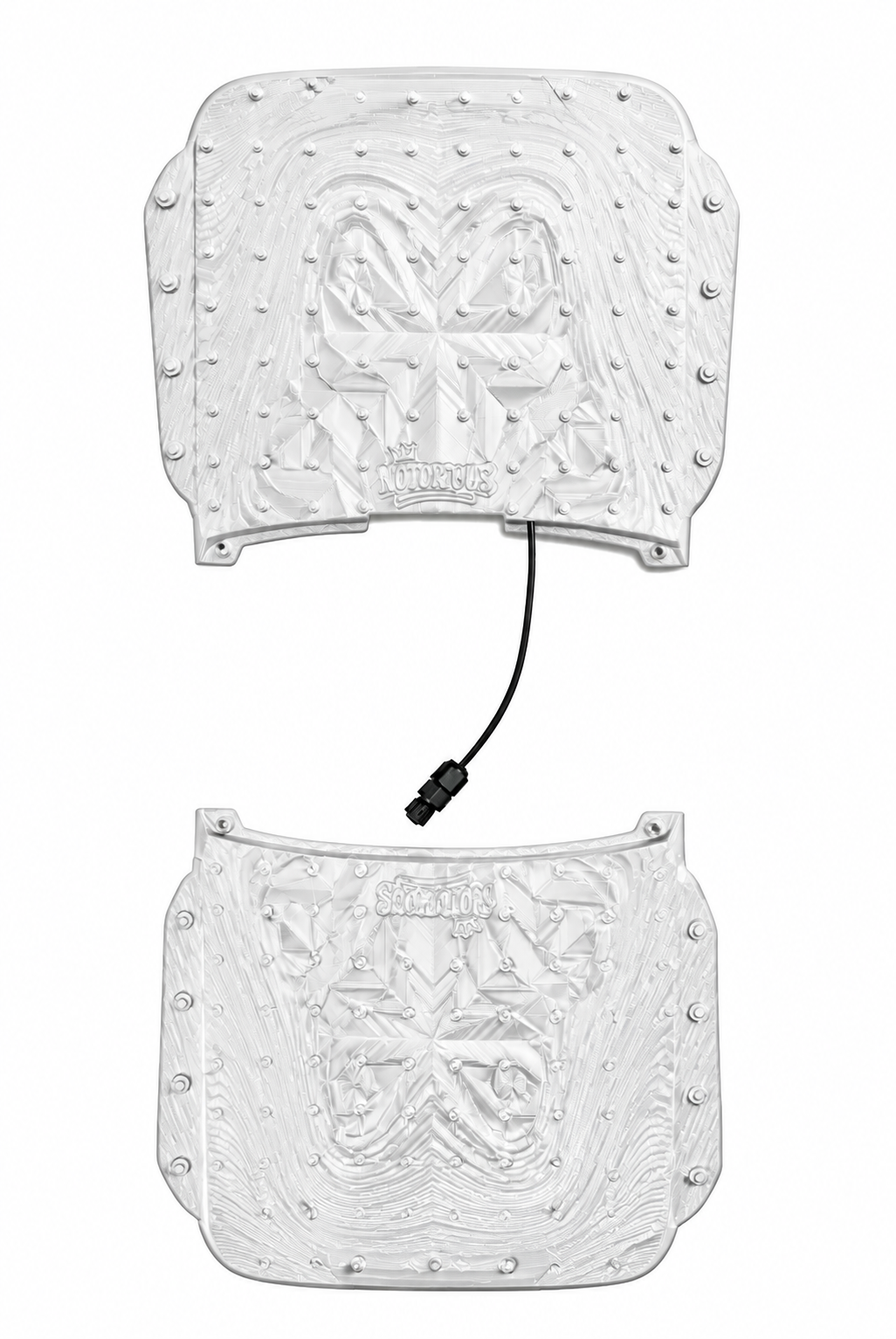 EvoPad Notorious front and rear bundle — White digital color preview