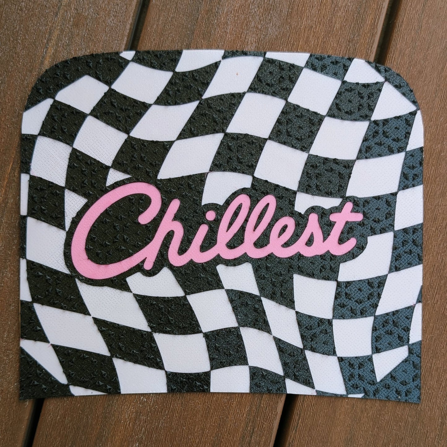 Chillest x Sticky Feet "Twisted" Thin Pyramid Grip Tape w/ Pink Logo