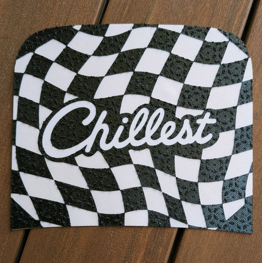 Chillest x Sticky Feet "Twisted" Thin Pyramid Grip Tape w/ White Logo