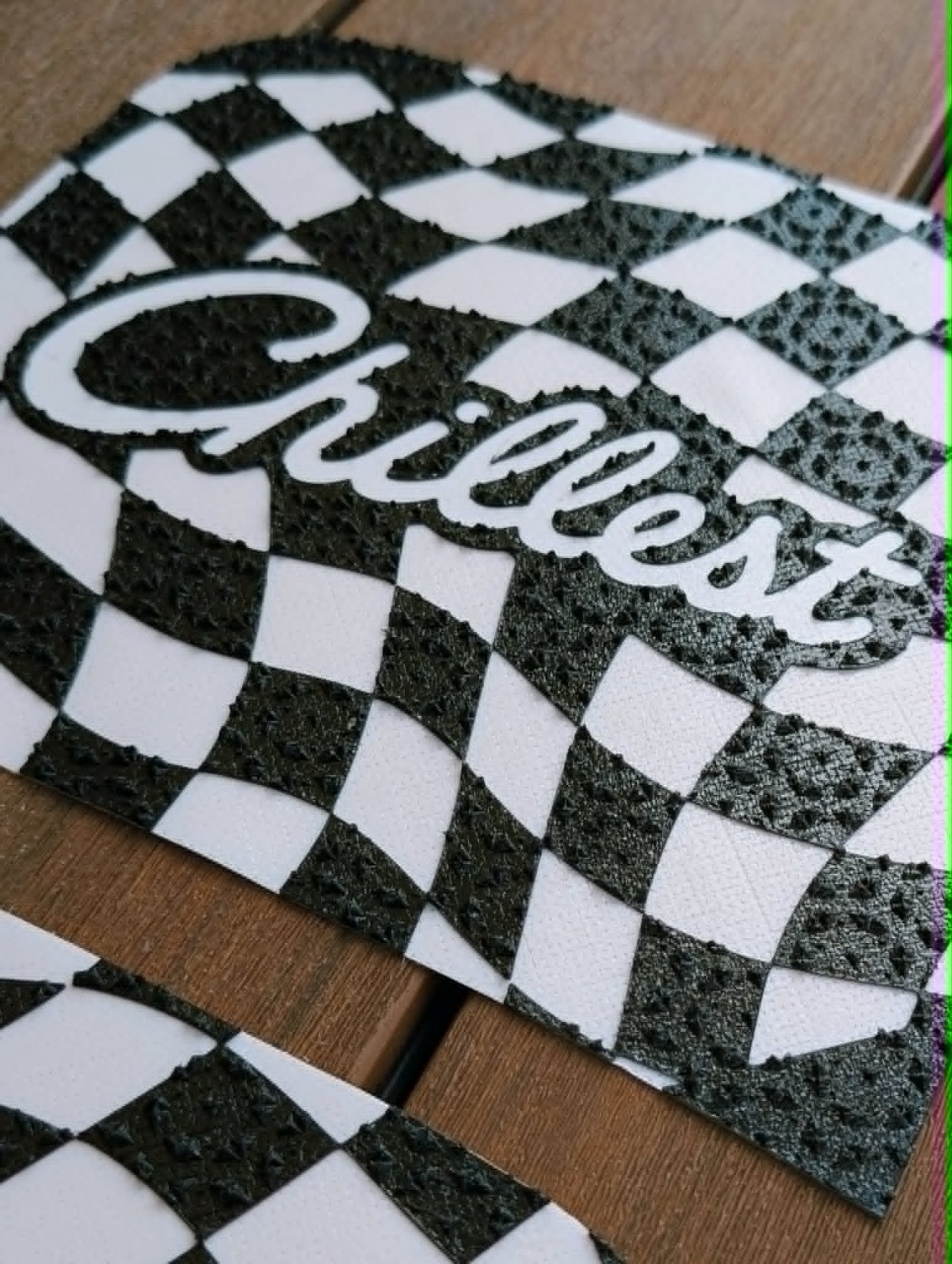 Chillest x Sticky Feet "Twisted" Thin Pyramid Grip Tape w/ White Logo