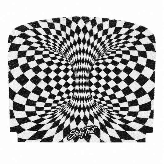 Wormhole EvoGRIP black and white optical pattern grip pad